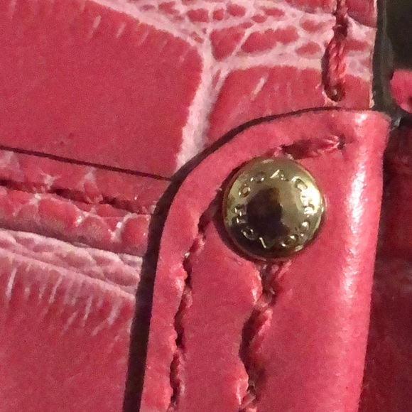 RARE LIMITED Sample Coach Pink Croc Leather Swagger Crossbody - Picture 14 of 15